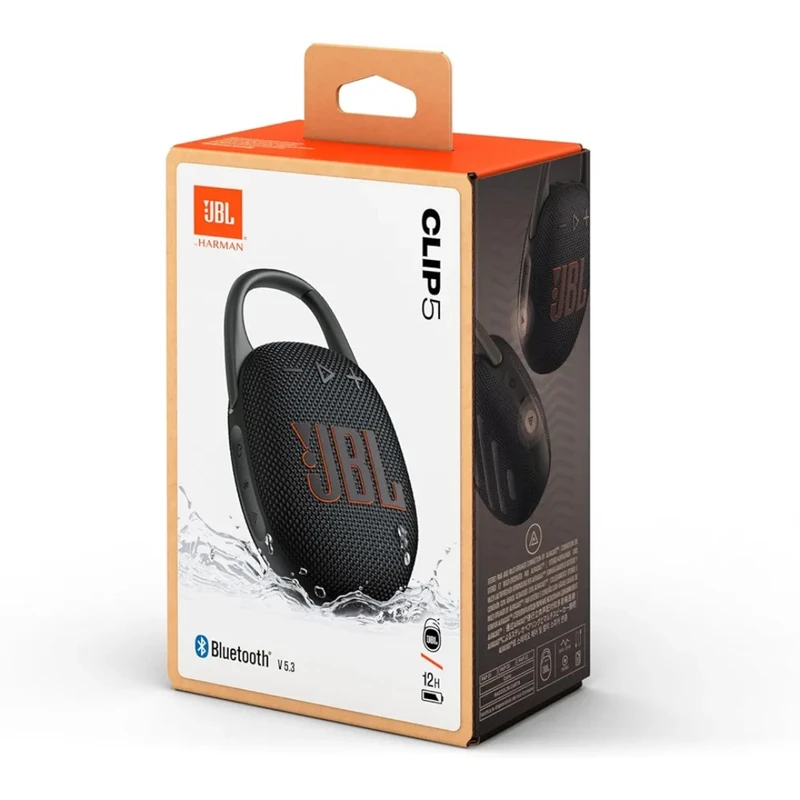 اسپیکر بلوتوثی قابل حمل جی بی ال مدل JBL Clip 5 (اصل)
